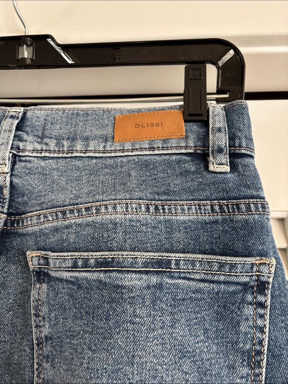 DL1961 Hepburn Wide Leg 27” Jeans Women’s High Rise Blue Denim Ankle Size 27 - Picture 5 of 11